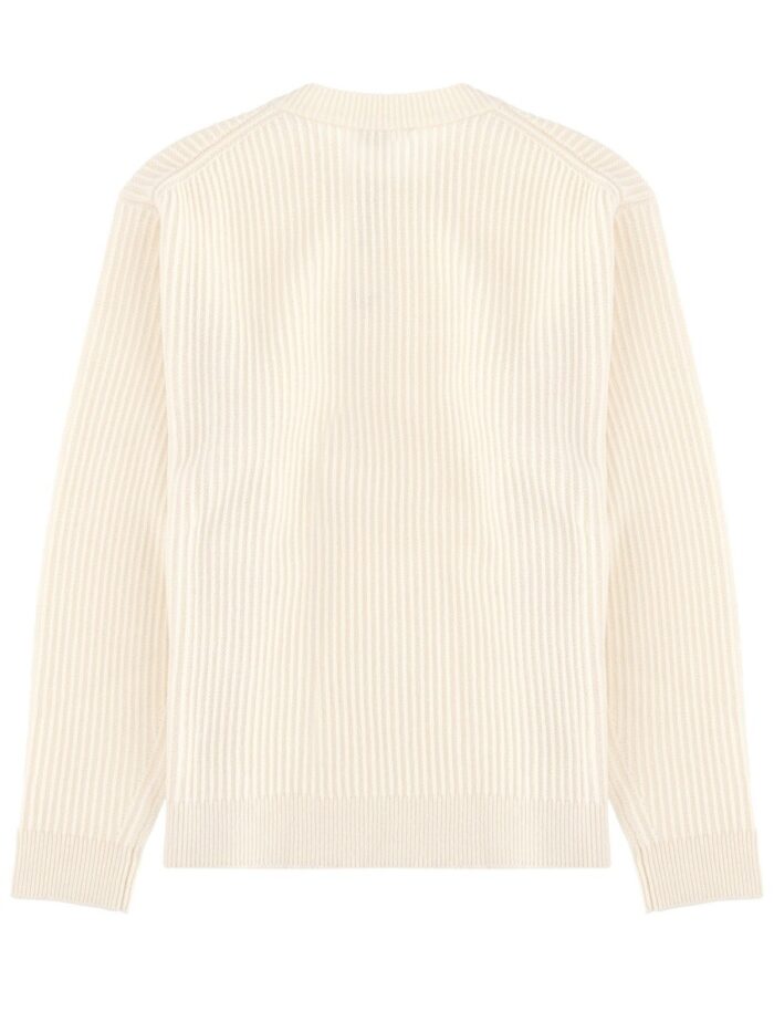 Maison Kitsune RIBBED KNIT WITH FOX PATCH