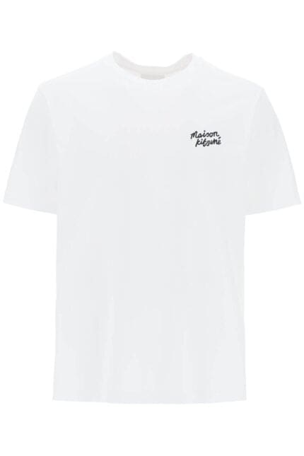 Maison Kitsune T-shirt With Logo Lettering