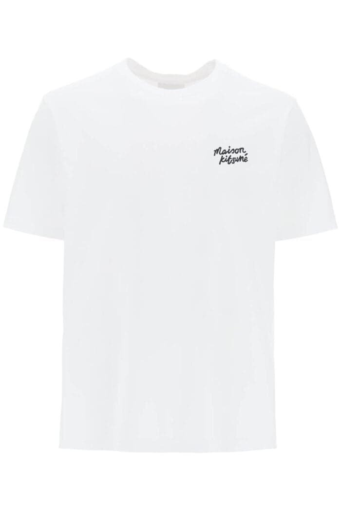 Maison Kitsune T-shirt With Logo Lettering