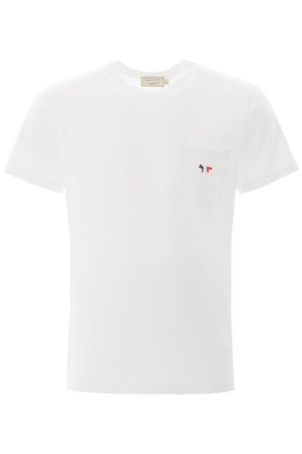 Maison Kitsune T-shirt With Pocket And Tricolour Fox