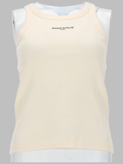 Maison Kitsune TANK TOP CON LOGO