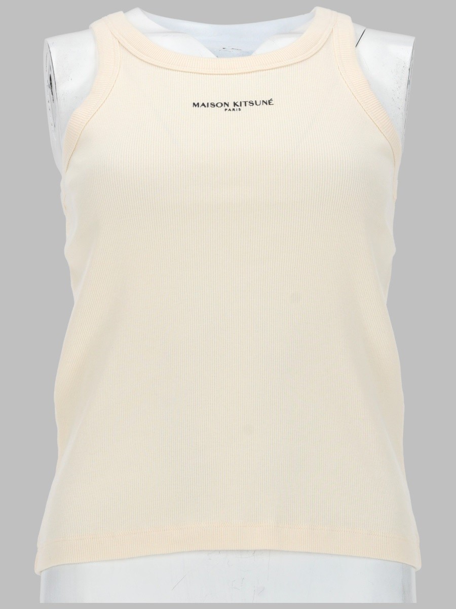 Maison Kitsune TANK TOP CON LOGO