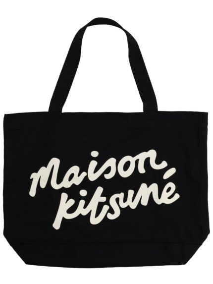 Maison Kitsune TOTE BAG WITH WRITING