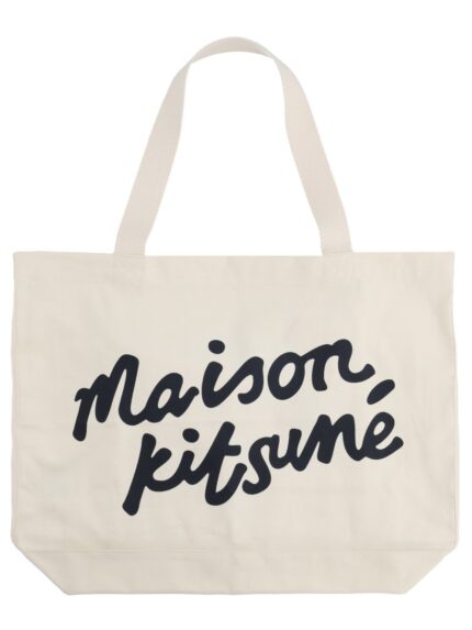 Maison Kitsune TOTE BAG WITH WRITING