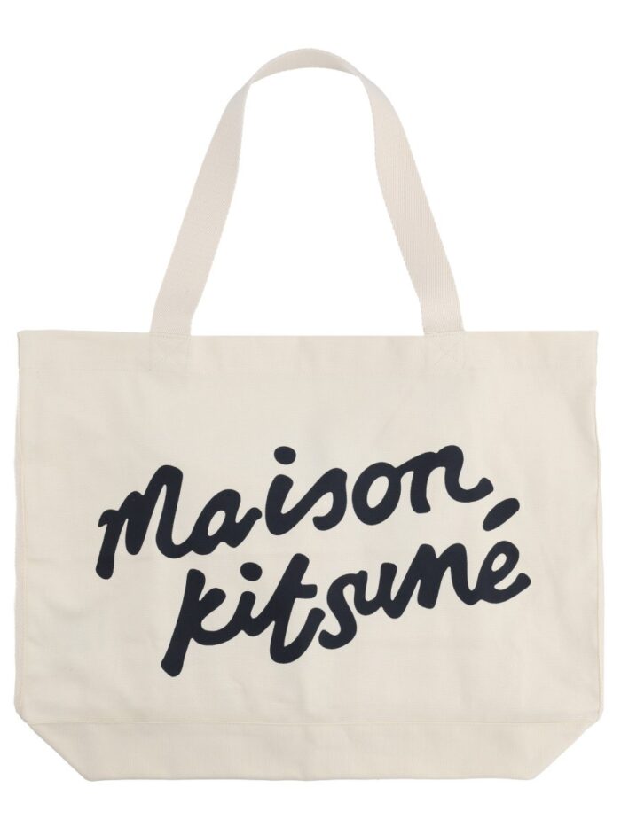 Maison Kitsune TOTE BAG WITH WRITING