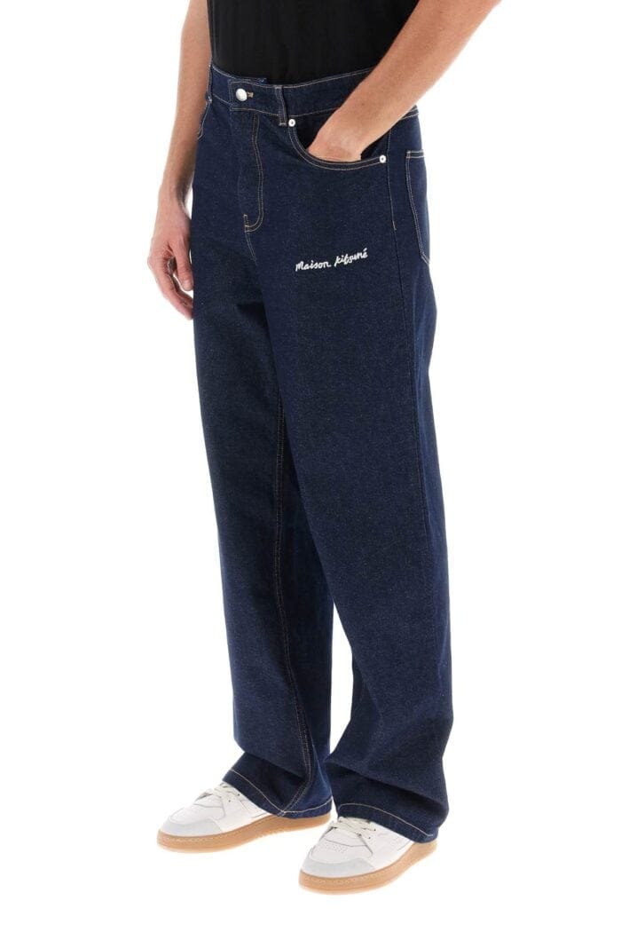 Maison Kitsune Wide Leg Jeans