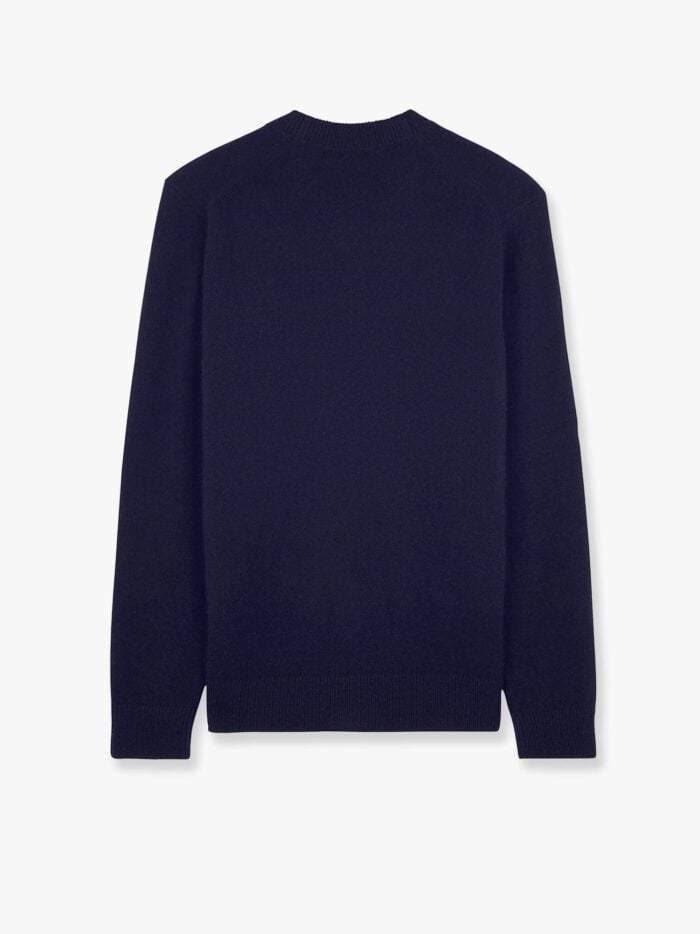 Maison Kitsune Wool Cardigan With Foxy Patch On The Front