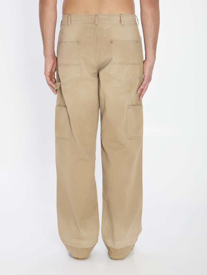 Maison Margiela Beige cargo jeans