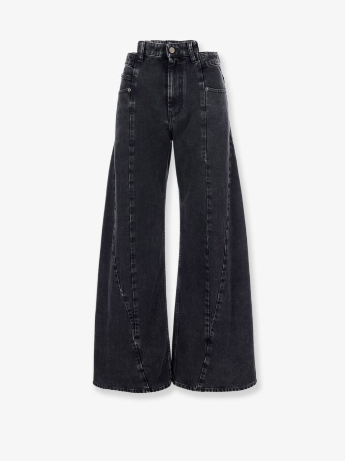 maison margiela black denim trousers Maison Margiela Black Denim Trousers
