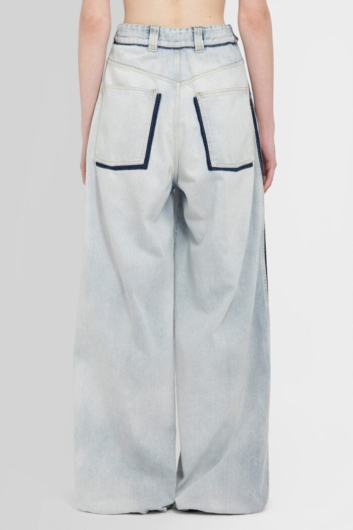 MAISON MARGIELA Bleached Wide Leg Jeans