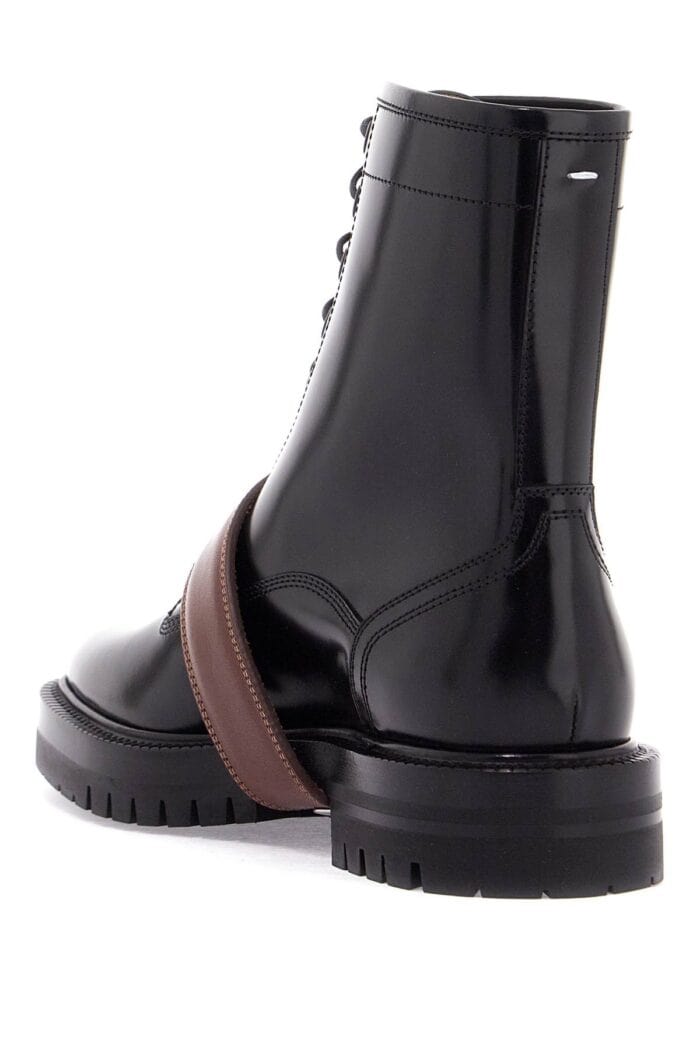 MAISON MARGIELA "brushed Leather Tabi Boots