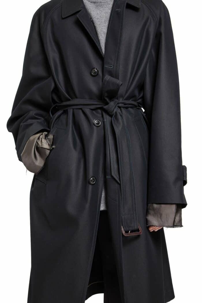 MAISON MARGIELA Cotton Nylon Trench Coat