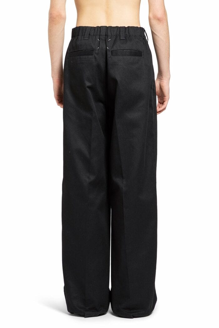 MAISON MARGIELA Cotton Nylon Wide Leg Trousers