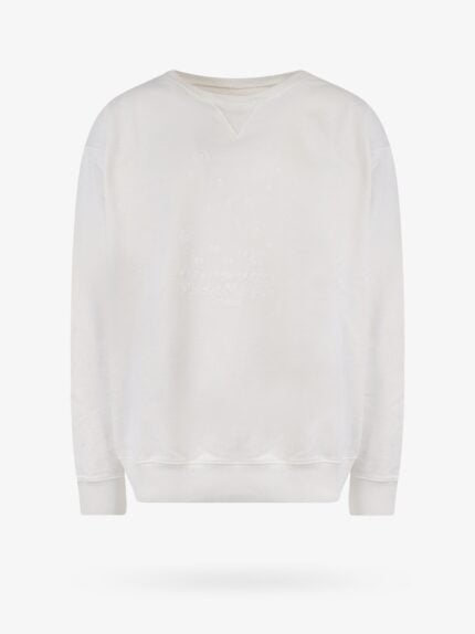 Maison Margiela Cotton Sweatshirt With Embroidered Logo On The Front