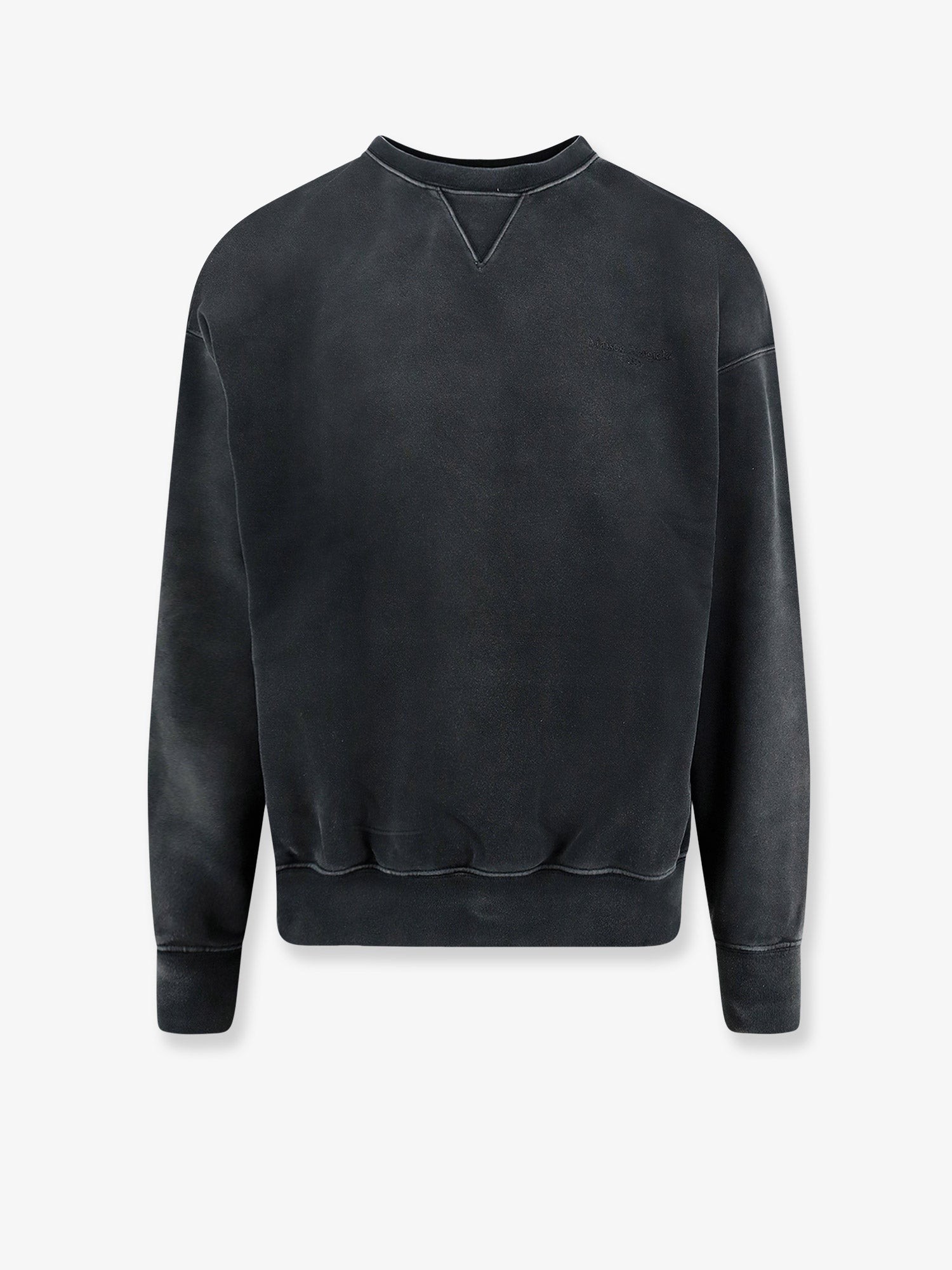 Maison Margiela Cotton Sweatshirt With Front Embroidered Logo