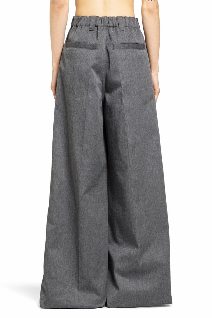 MAISON MARGIELA Cotton Wool Wide Leg Trousers