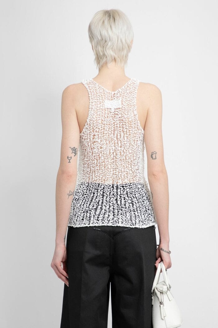 MAISON MARGIELA Floral Lace Tank Top