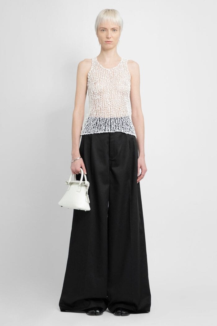 MAISON MARGIELA Floral Lace Tank Top