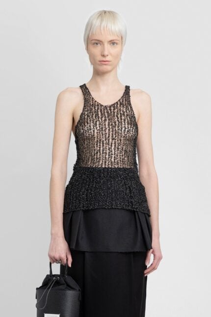 MAISON MARGIELA Floral Lace Tank Top