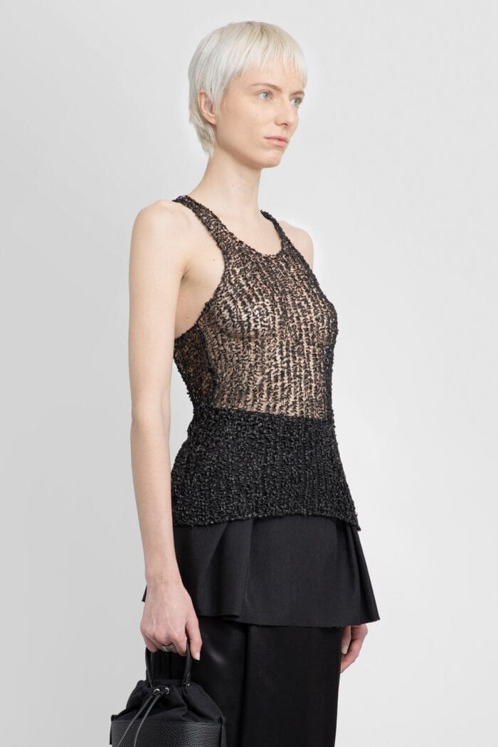 MAISON MARGIELA Floral Lace Tank Top