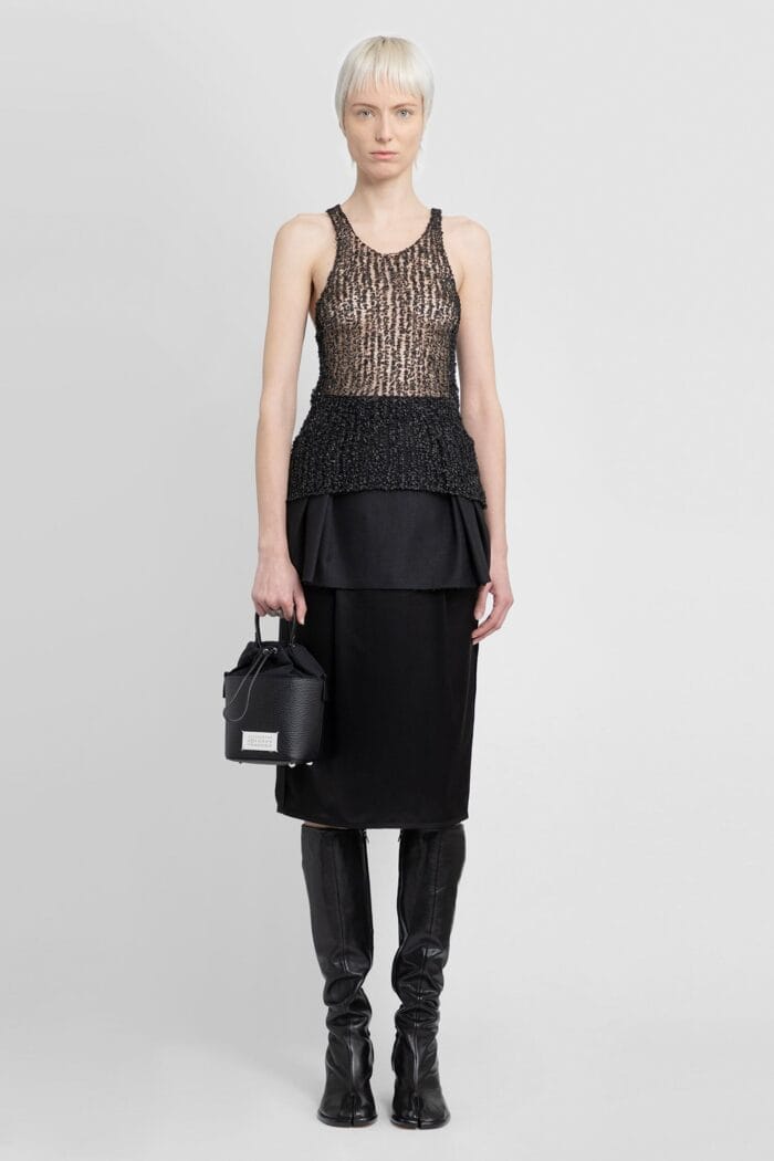 MAISON MARGIELA Floral Lace Tank Top