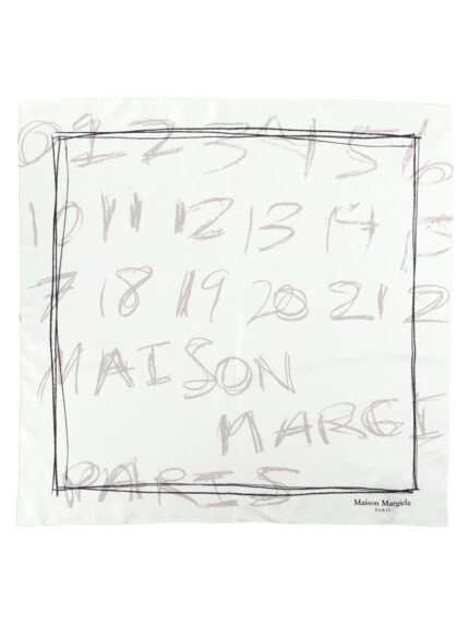 Maison Margiela FOULARD IN SETA "NUMERICAL"