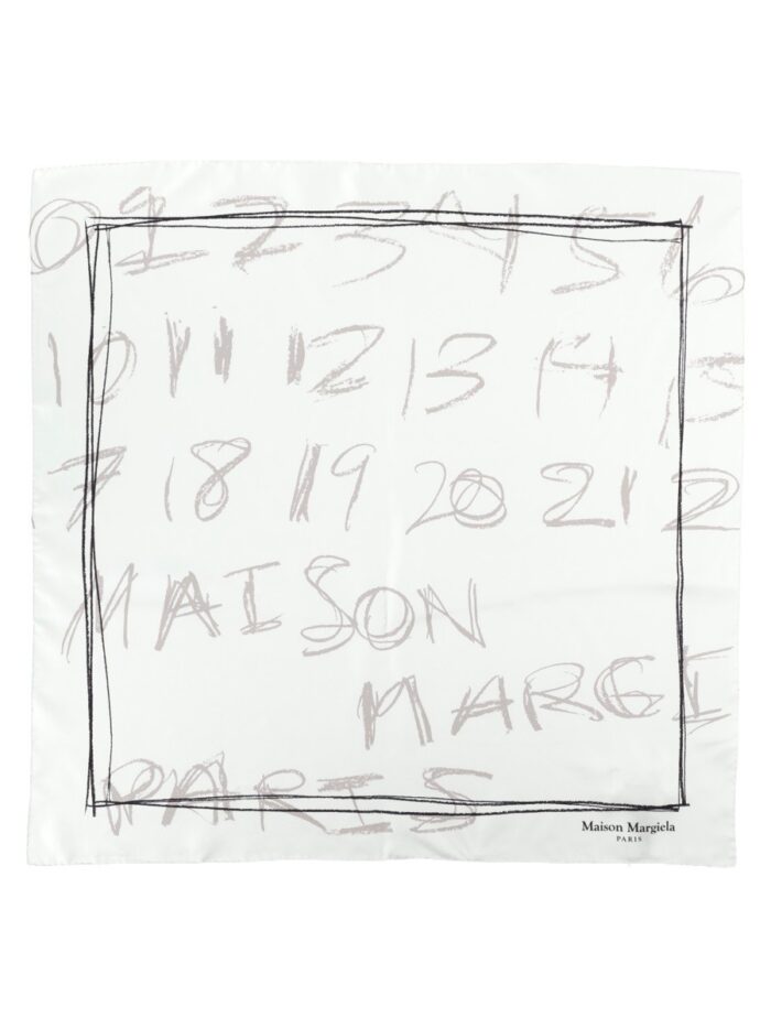 Maison Margiela FOULARD IN SETA "NUMERICAL"