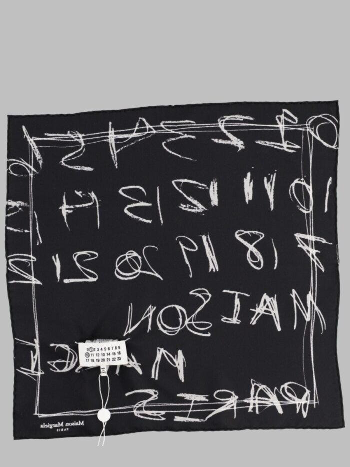 Maison Margiela FOULARD IN SETA STAMPATA