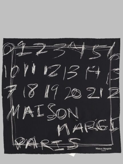 Maison Margiela FOULARD IN SETA STAMPATA