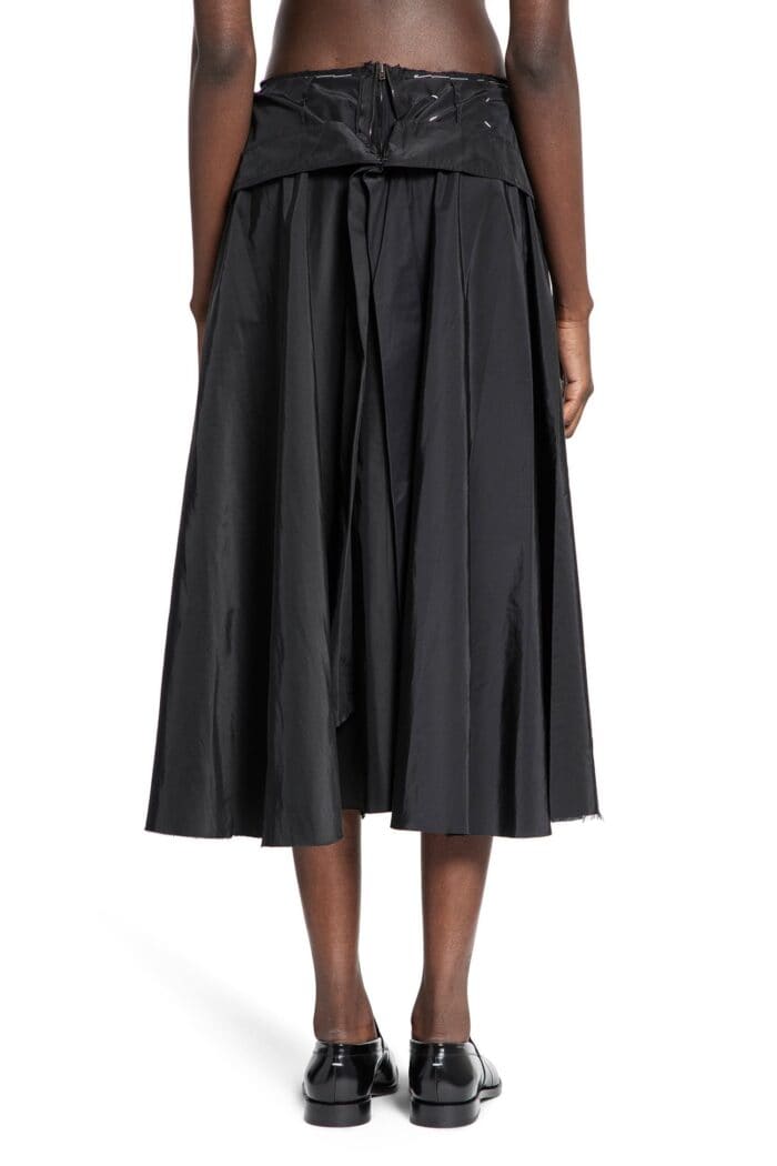 MAISON MARGIELA Gathered Nylon Bow Skirt