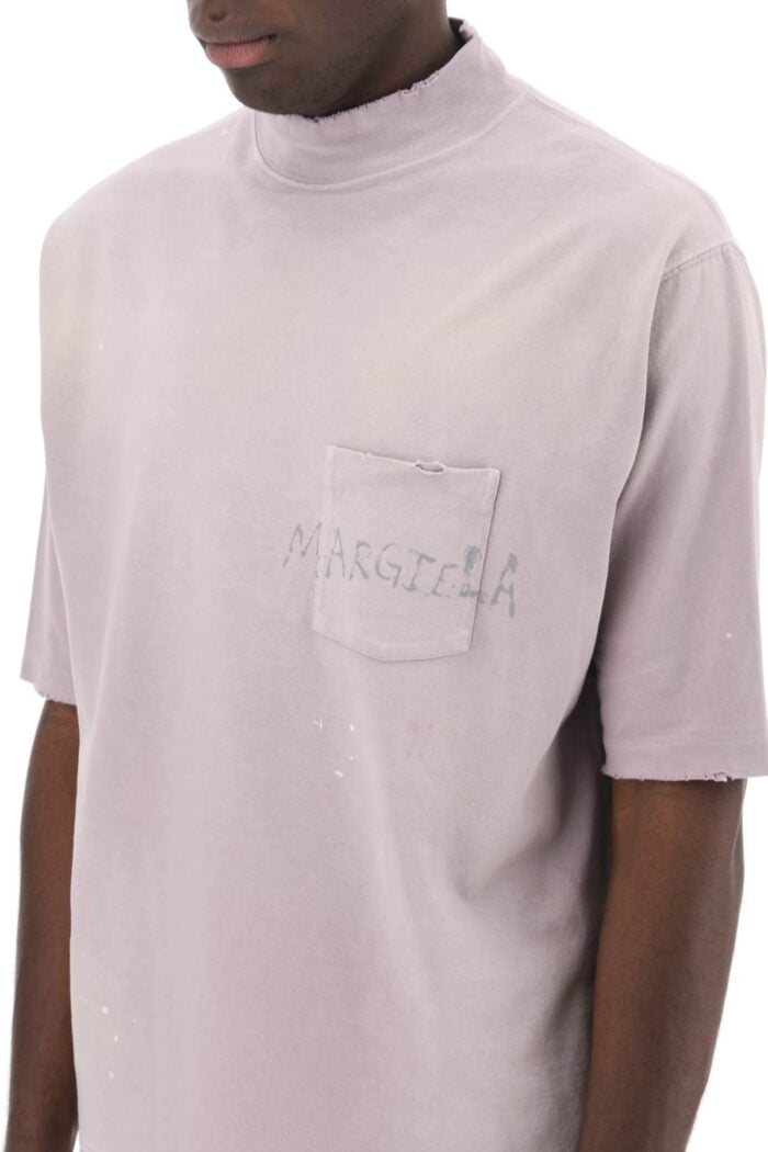 MAISON MARGIELA Handwritten Logo T-shirt With Written Text