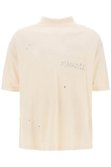 MAISON MARGIELA Handwritten Logo T-shirt With Written Text