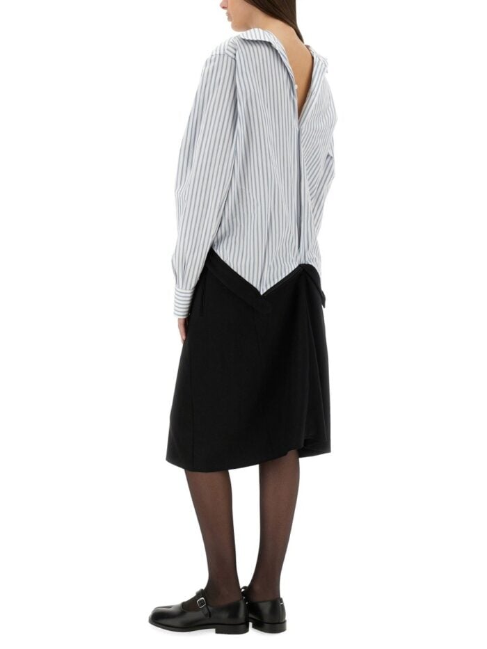 Maison Margiela INVERTED STRIPED DRESS-SHIRT