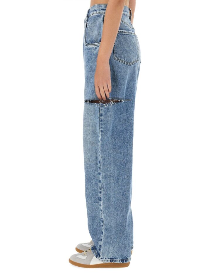 Maison Margiela JEANS WITH CUT OUT DETAIL