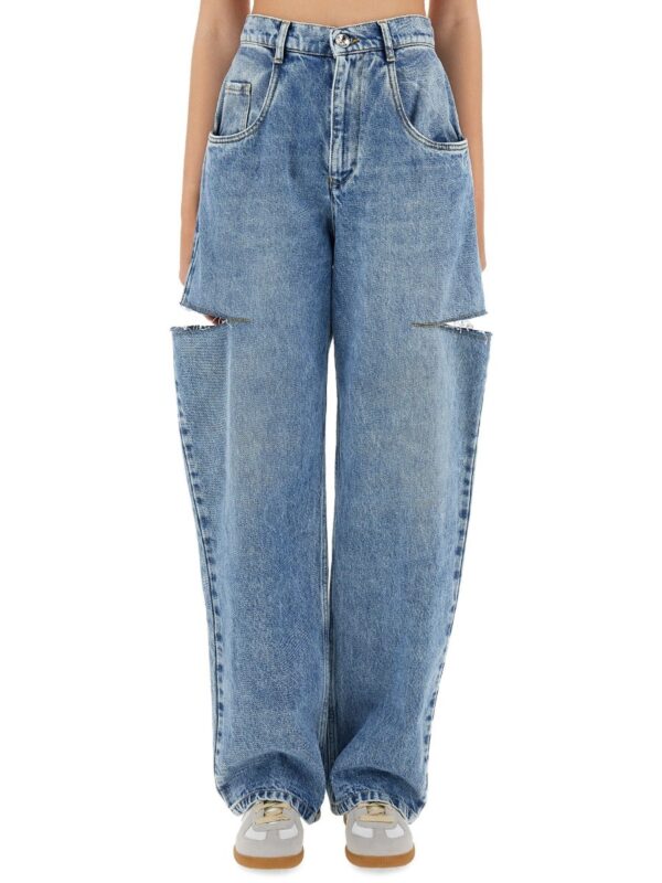 Maison Margiela JEANS WITH CUT OUT DETAIL