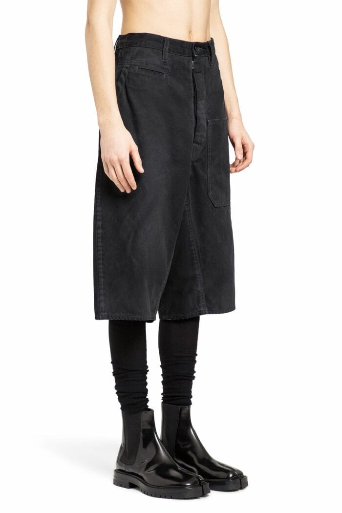 MAISON MARGIELA Layered Maxi Canvas Bermudas