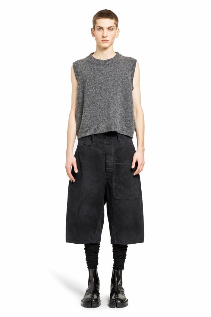 MAISON MARGIELA Layered Maxi Canvas Bermudas