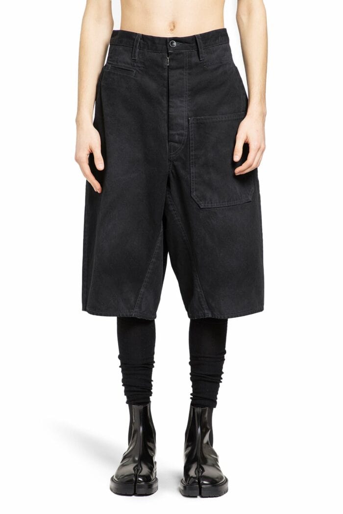 MAISON MARGIELA Layered Maxi Canvas Bermudas