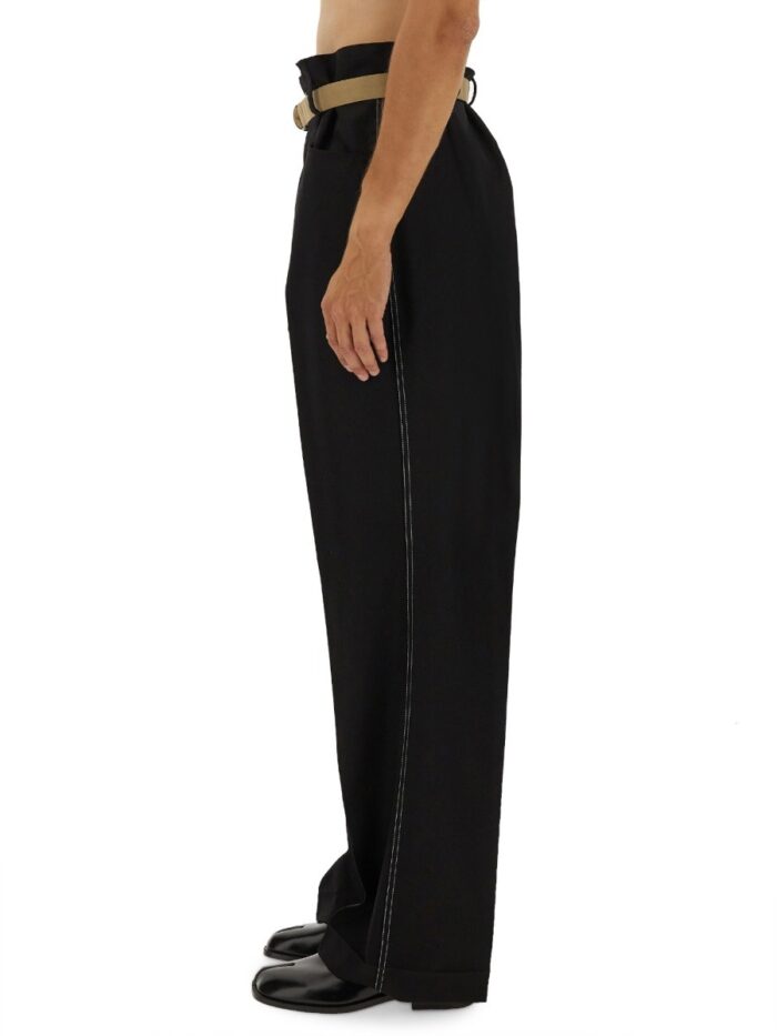 Maison Margiela PANTS WITH PLEATS AND BELT