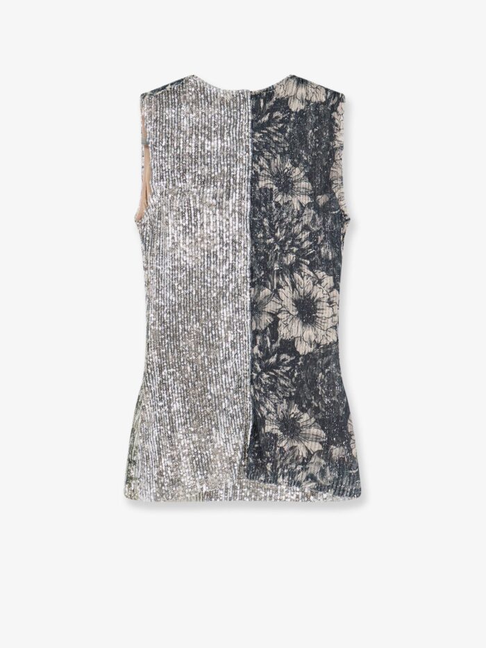 Maison Margiela Patchwork Top With Sequins Embroidery