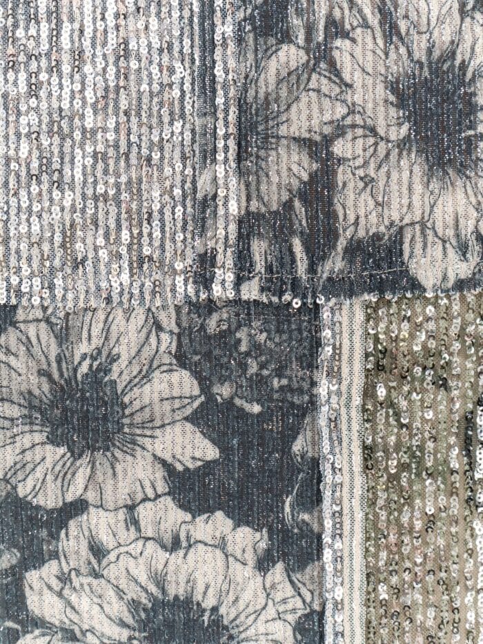 Maison Margiela Patchwork Top With Sequins Embroidery