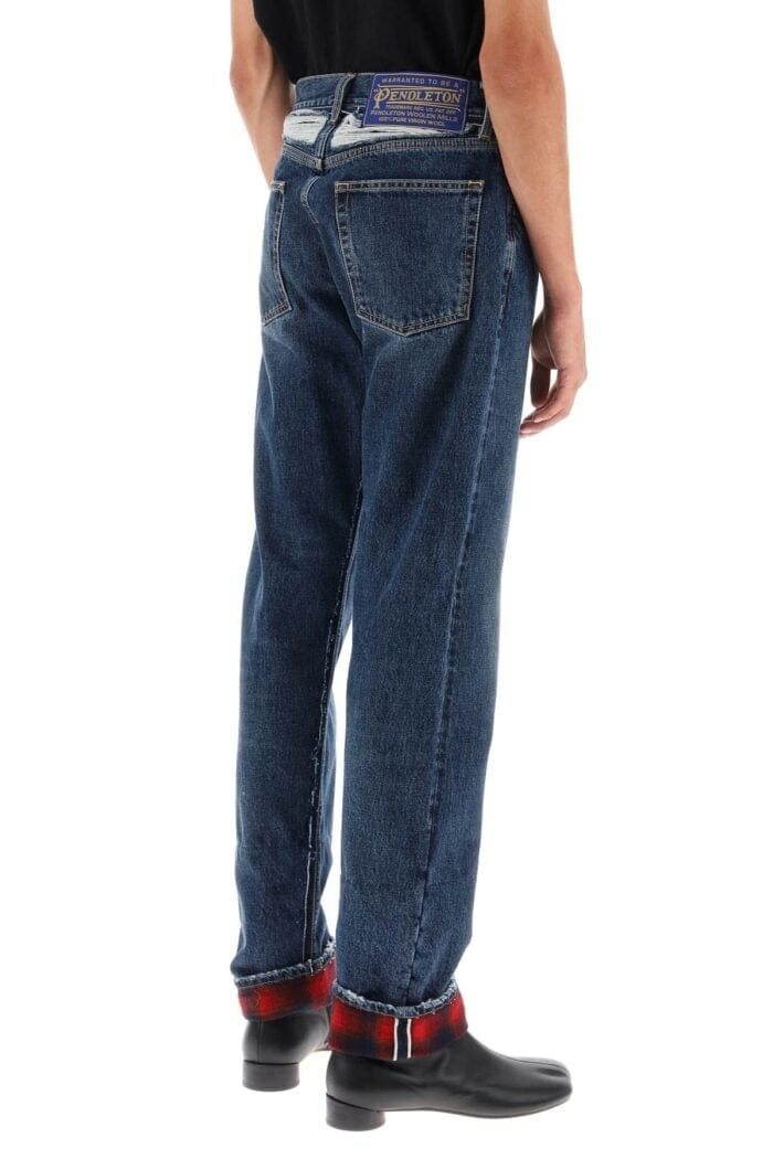 Maison Margiela Pendleton Jeans With Inserts