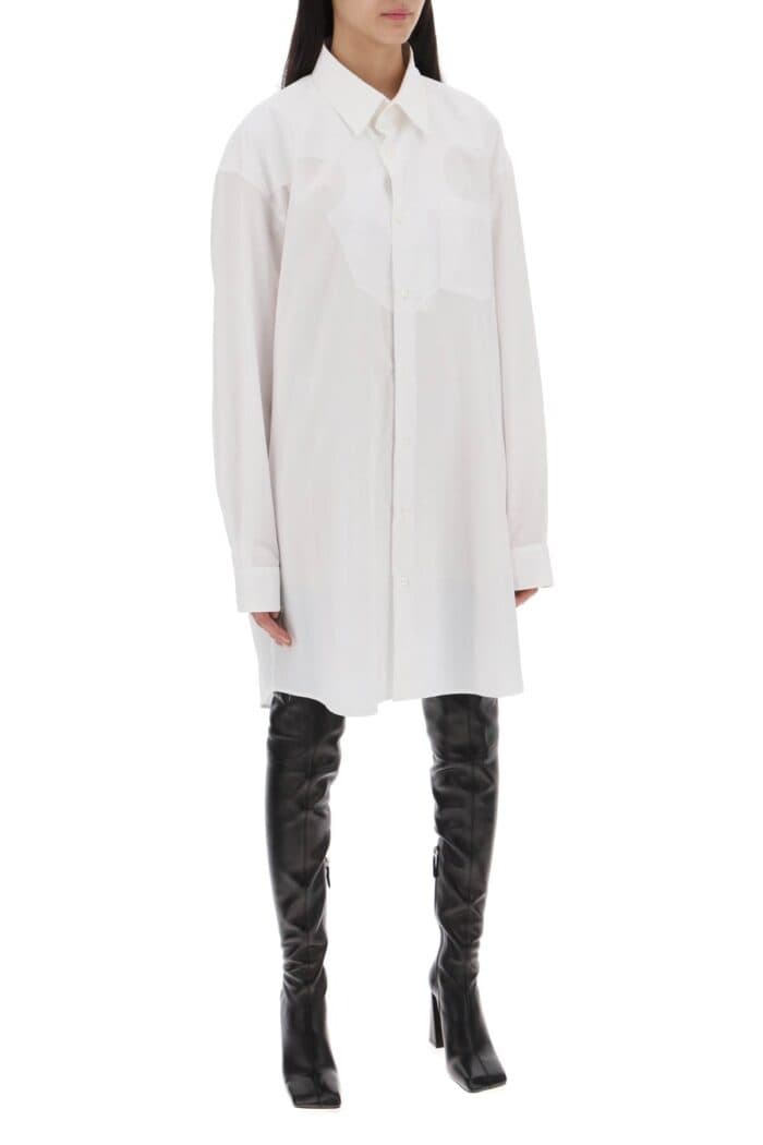 MAISON MARGIELA Poplin Shirt Dress In Eight Words