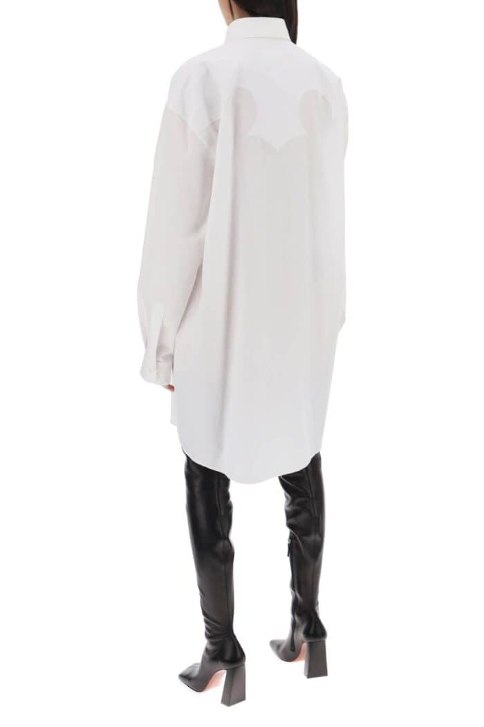 MAISON MARGIELA Poplin Shirt Dress In Eight Words