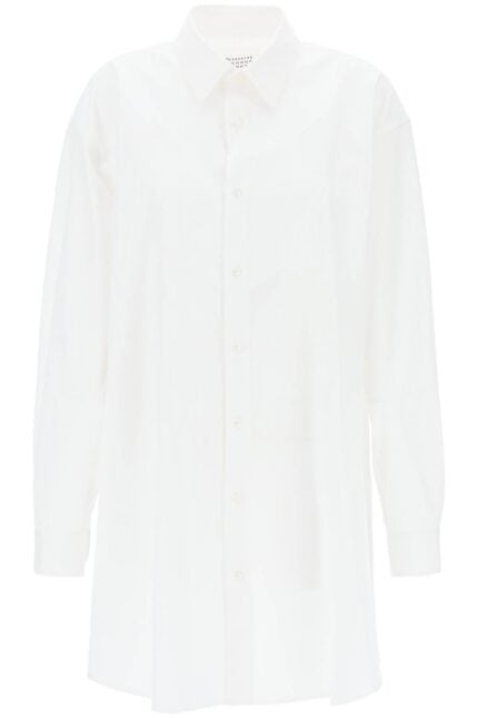 MAISON MARGIELA Poplin Shirt Dress In Eight Words