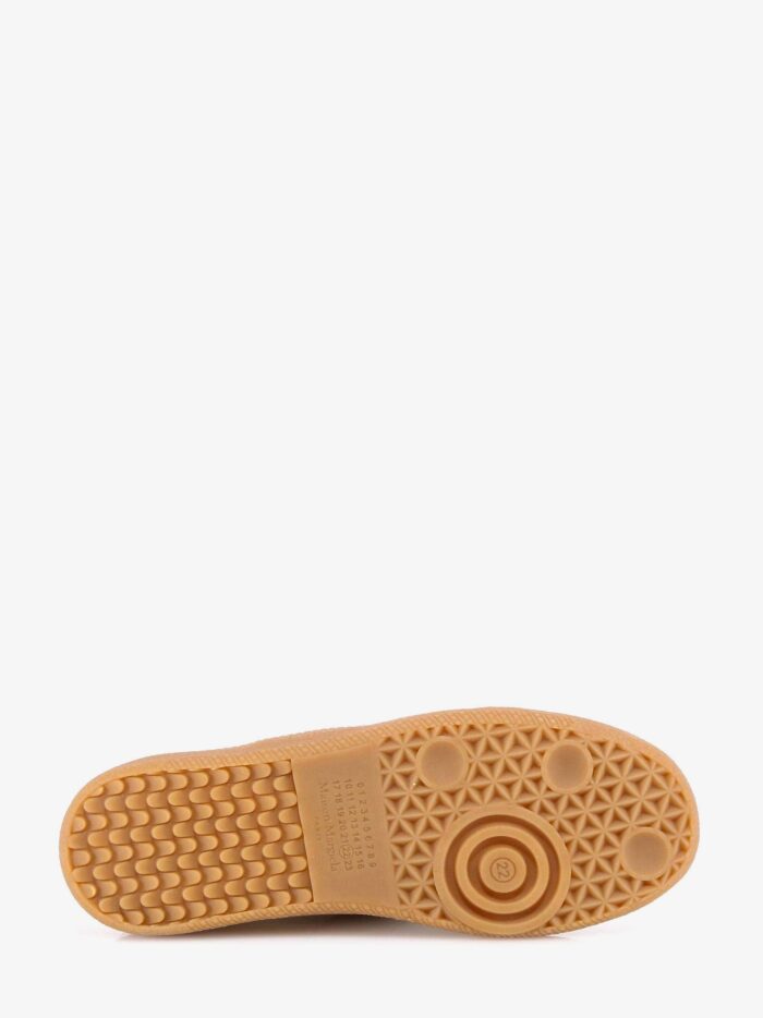 Maison Margiela Replica Low-top Leather Sneakers With Suede Inserts