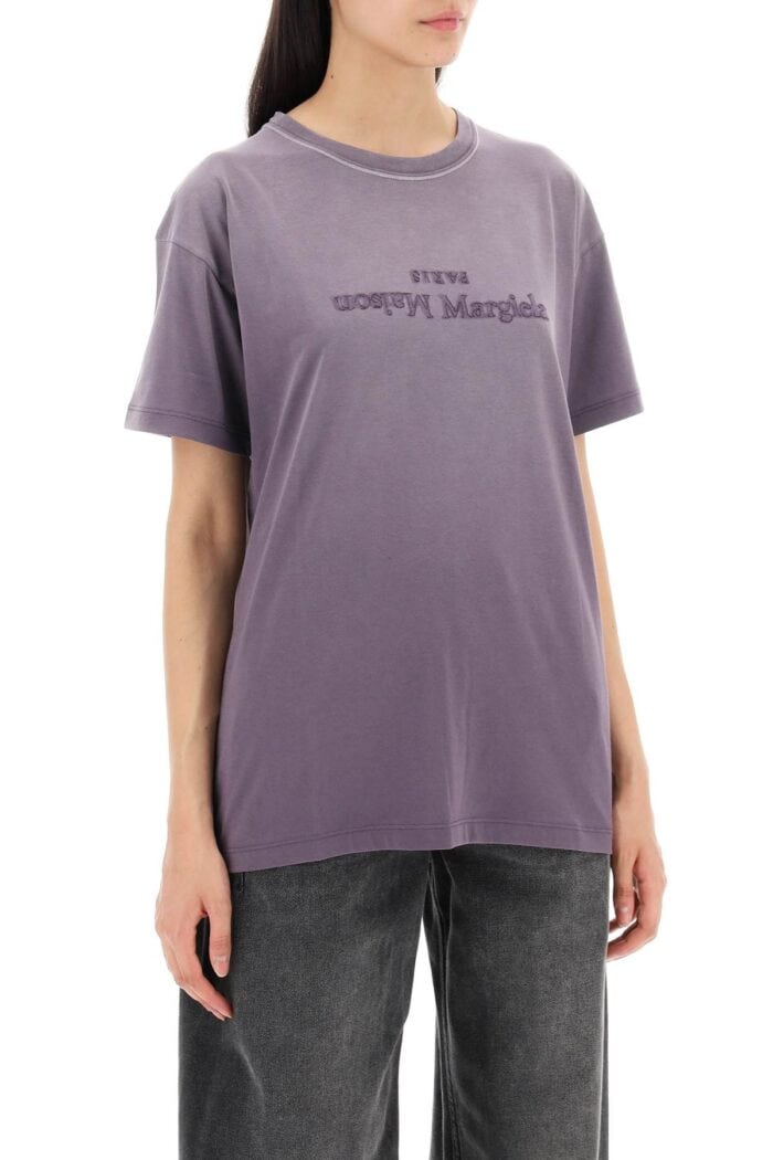 MAISON MARGIELA "reverse Logo Embroidered T-shirt With