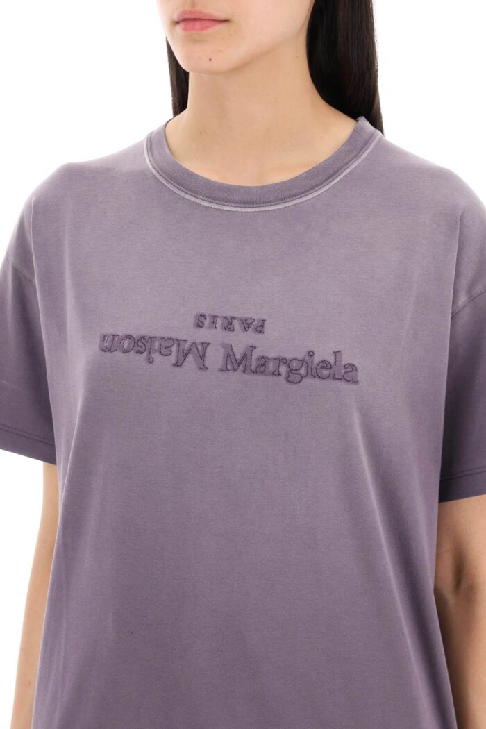 MAISON MARGIELA "reverse Logo Embroidered T-shirt With