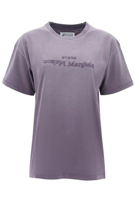 MAISON MARGIELA "reverse Logo Embroidered T-shirt With