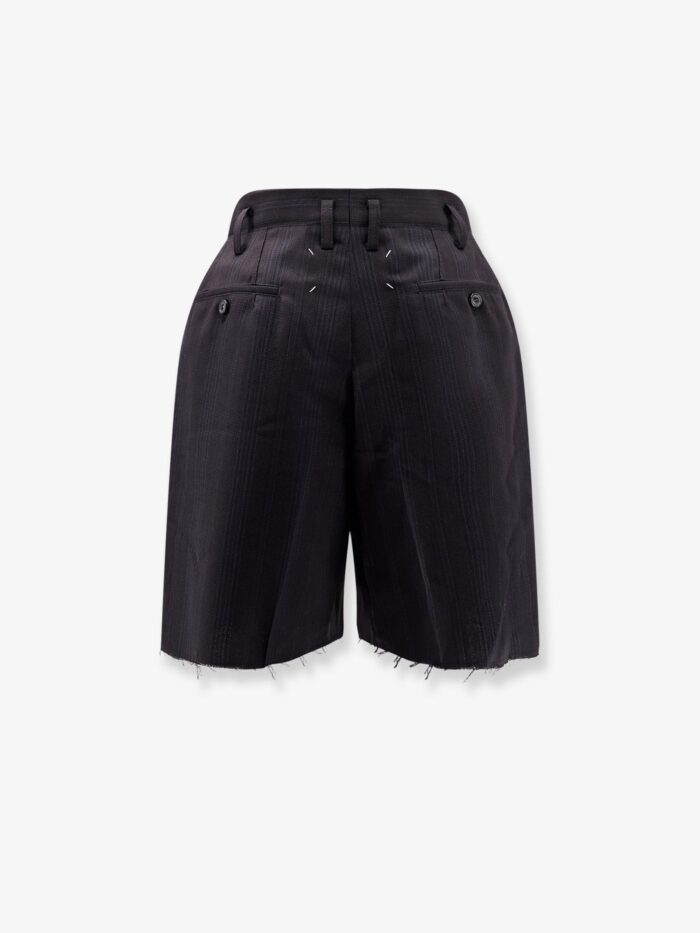 Maison Margiela Striped Virgin Wool Shorts